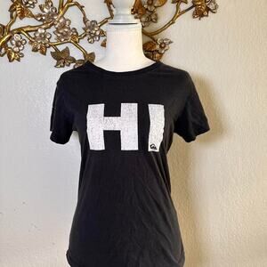 Black Quiksilver graphic tee